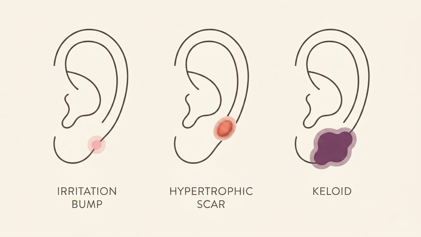 Piercing Bumps: Keloid vs Hypertrophic Scar