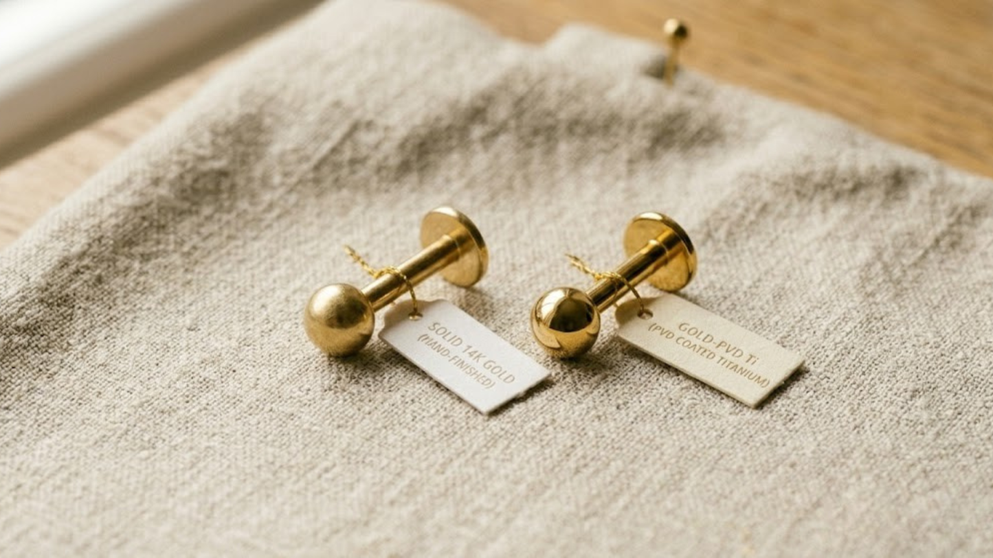 Gold Piercing Jewellery: When It's Worth It and When PVD Wins