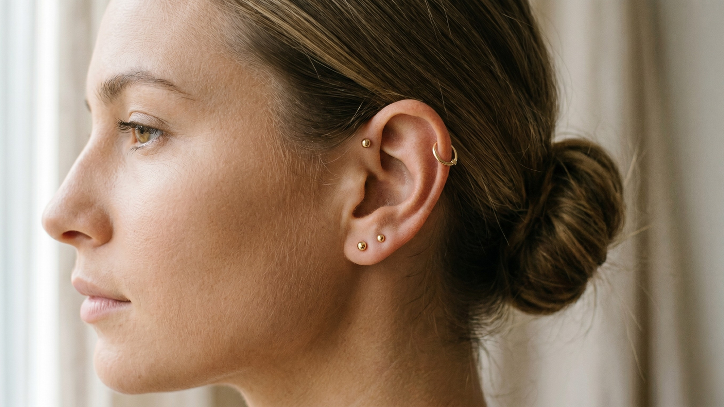 Minimalist Ear Curation: Delicate, Refined, Timeless