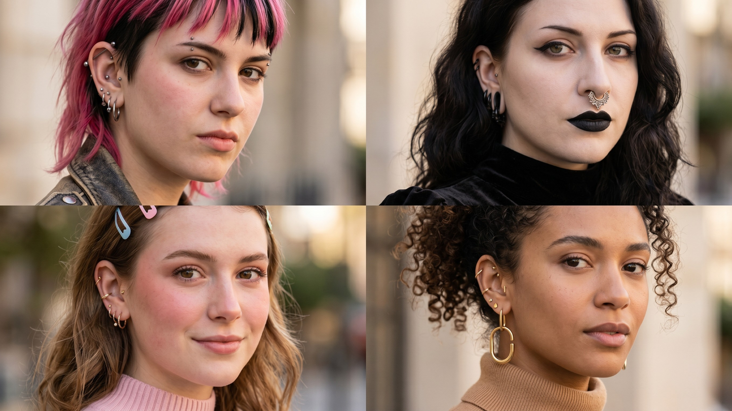 Modern Piercing Subcultures: Punk, Goth, Alt and Beyond