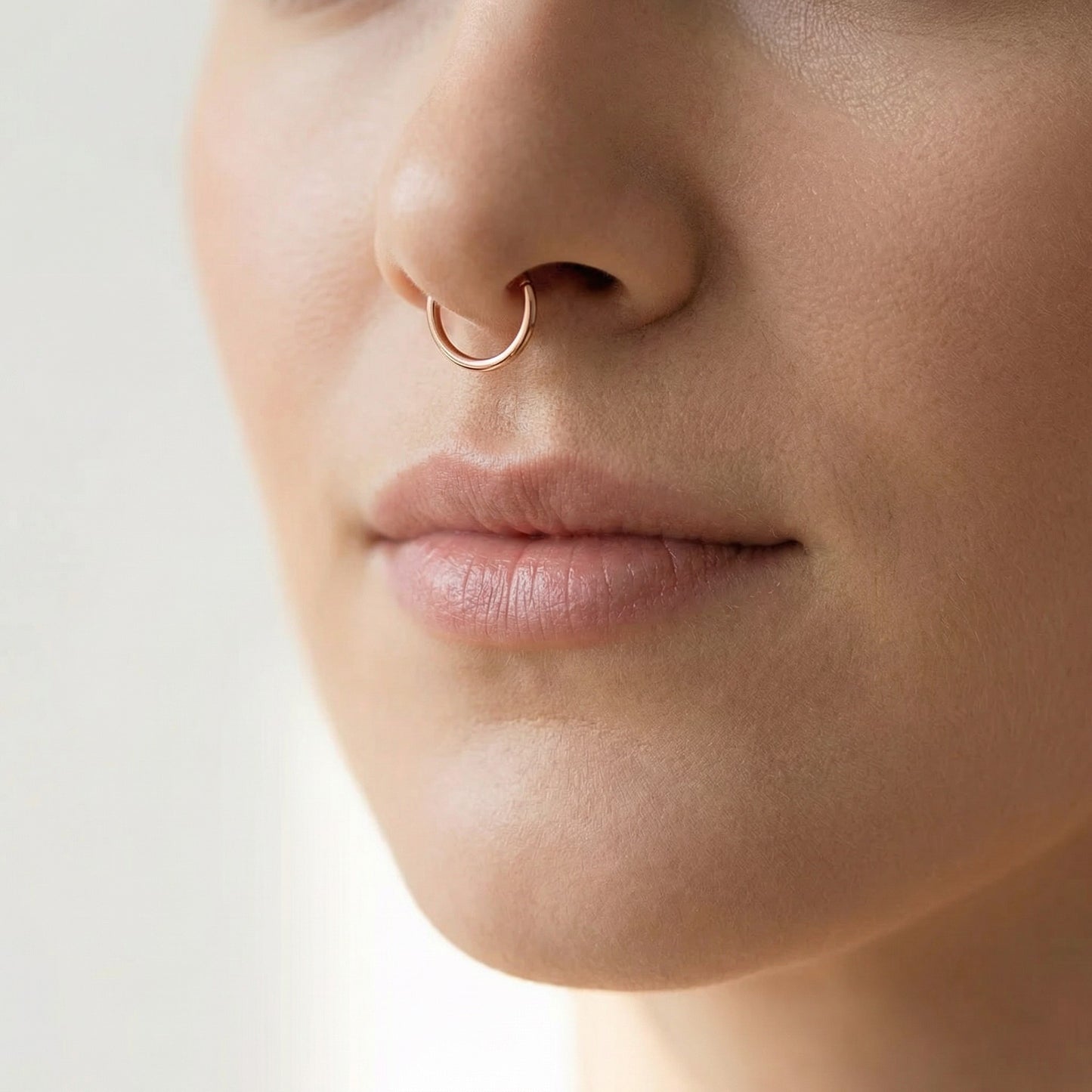 ARGOLA EM TITANIO PVD ROSE GOLD