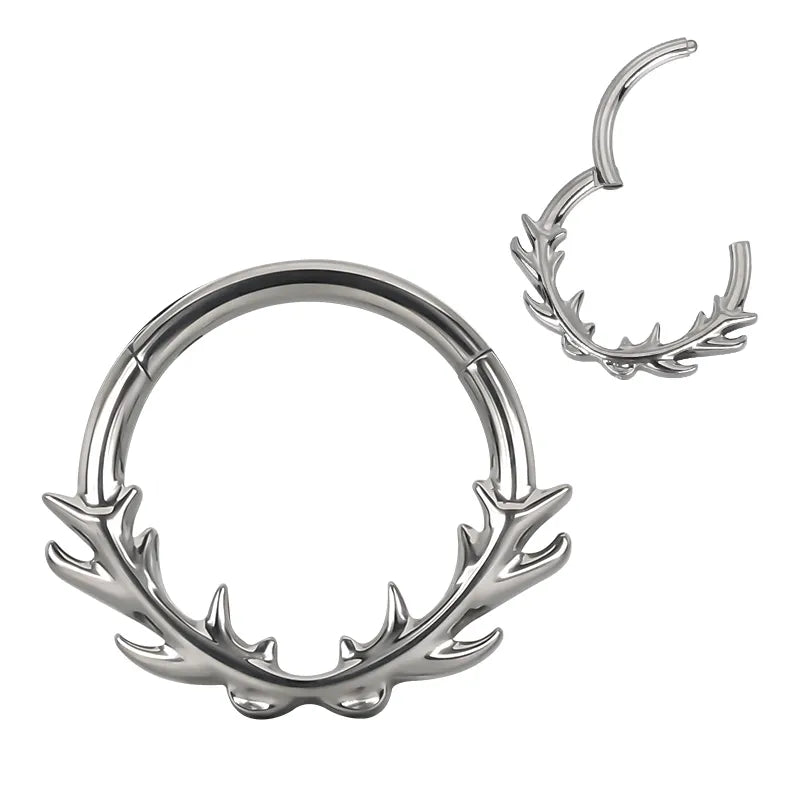 Argola c/ Espinhos Clicker Titânio ASTM