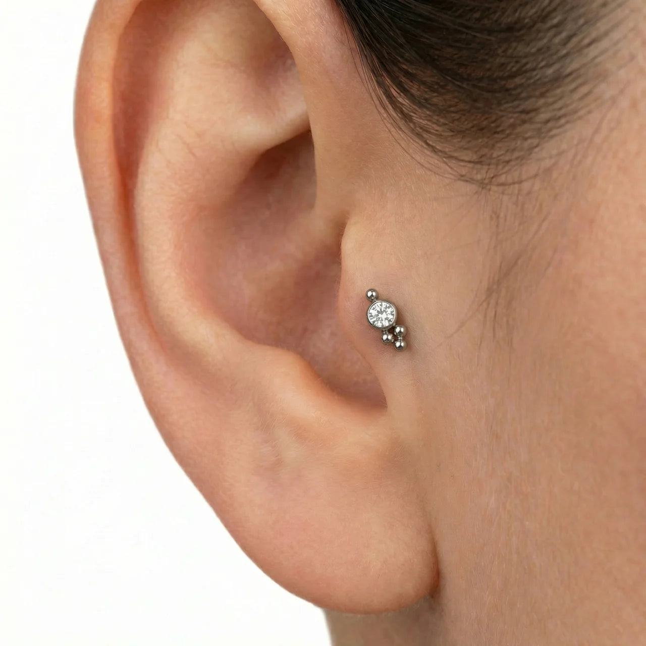 Labret Zircónia e Missangas