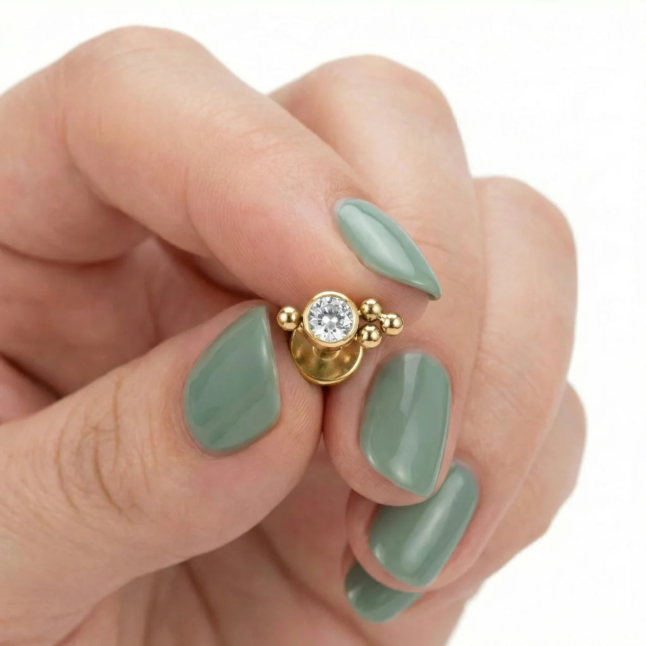 
                  
                    Labret Zircónia e Missangas pvd gold
                  
                