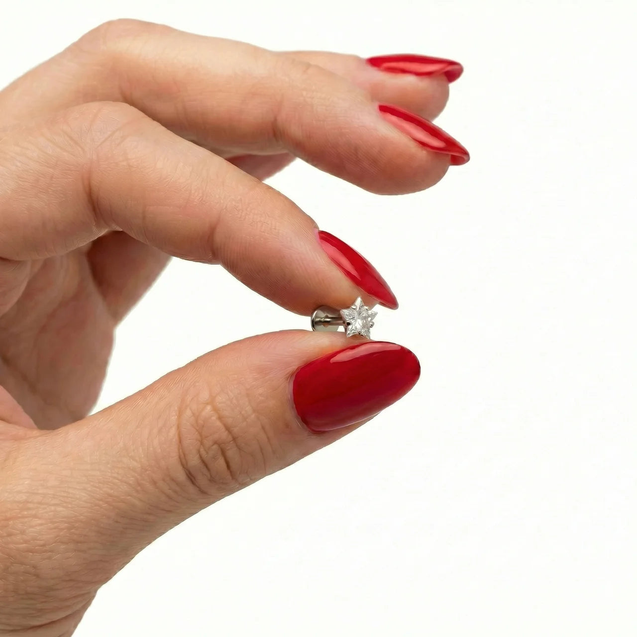 Labret c/ Zircónia Estrela silver