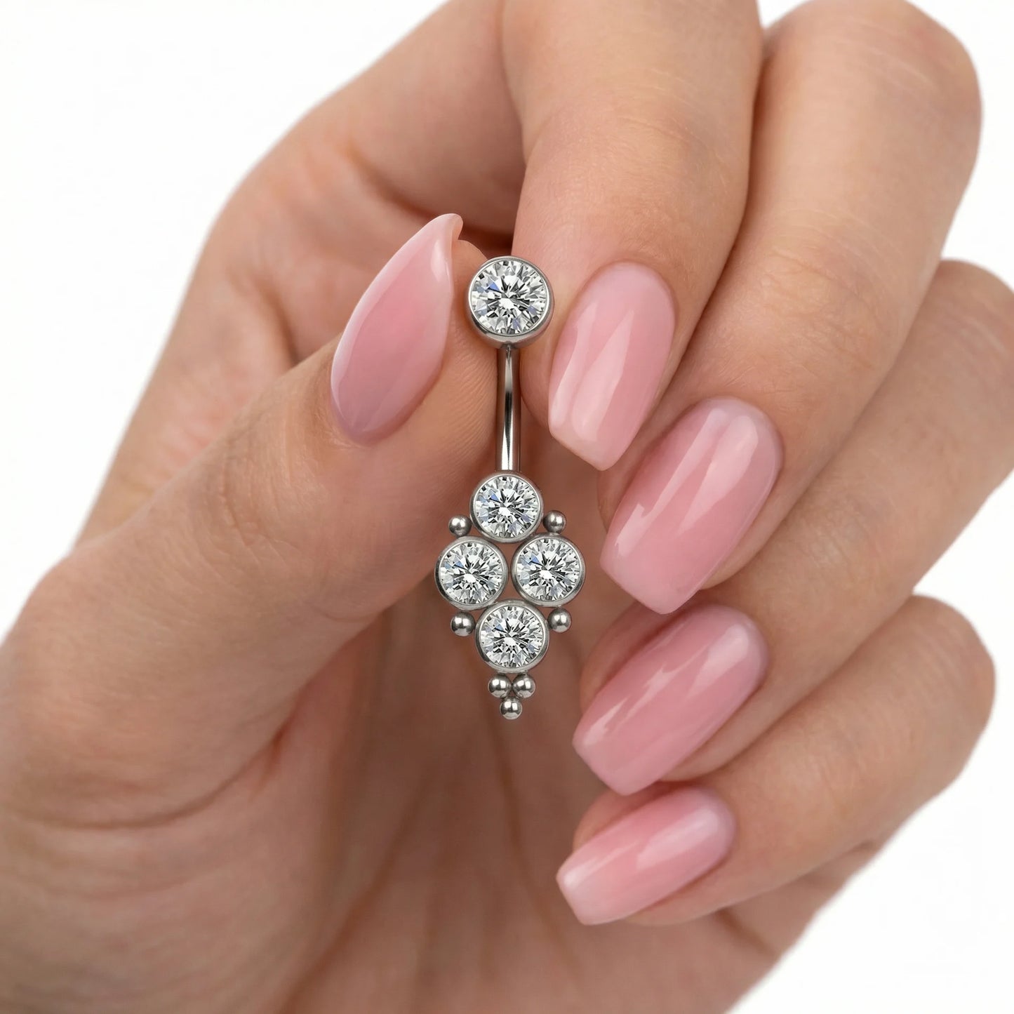 
                  
                    Piercing de Umbigo c/ 4 Zircónias & Missangas
                  
                