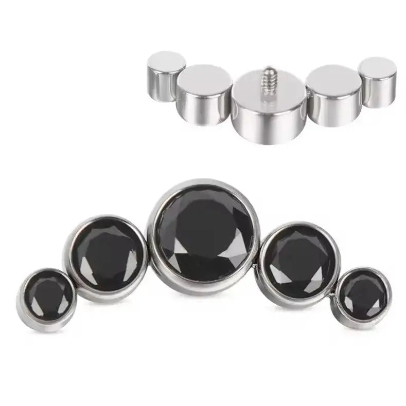 
                  
                    Topo Cluster 5 Zircónias Curva Titânio ASTM Piercepective
                  
                