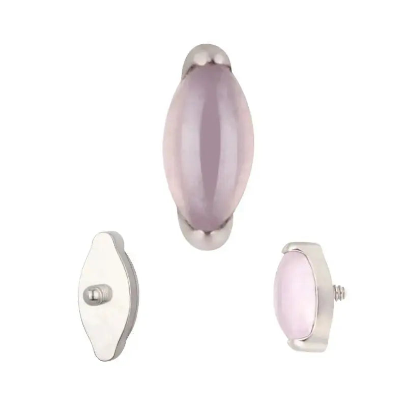 
                  
                    Topo Pedra Marquise Rosca Interna Titânio ASTM Piercepective
                  
                