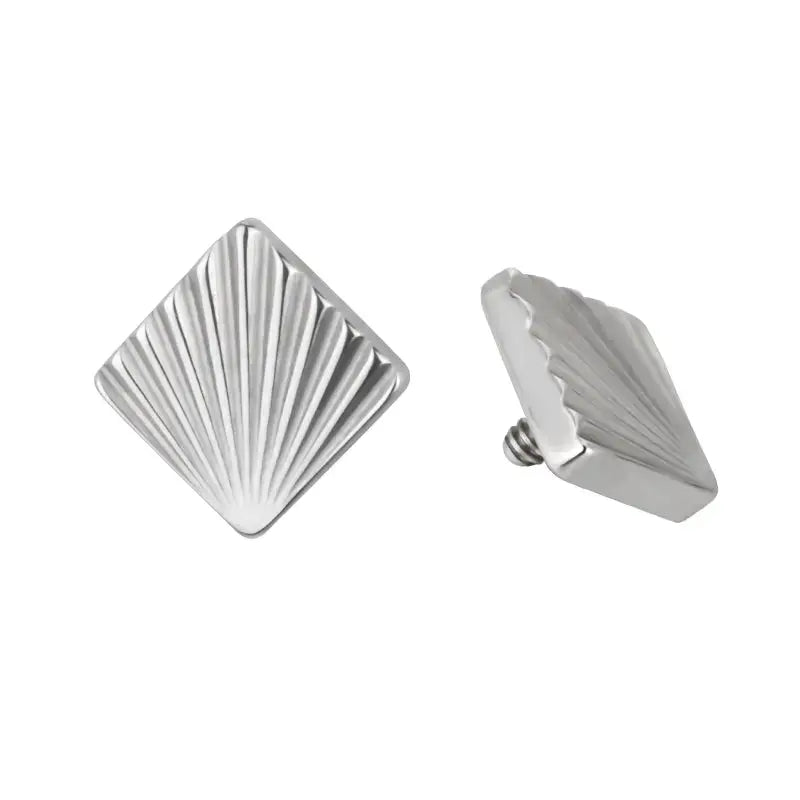 Topo Quadrado Texturado Rosca Interna Titânio ASTM Piercepective