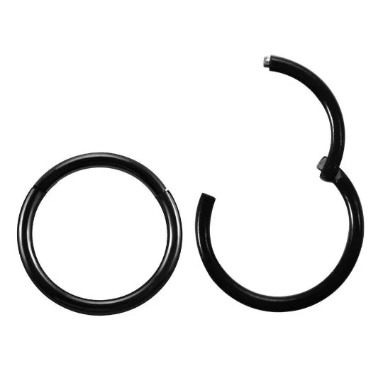 Argola Básica – Clicker em Titânio PVD Black