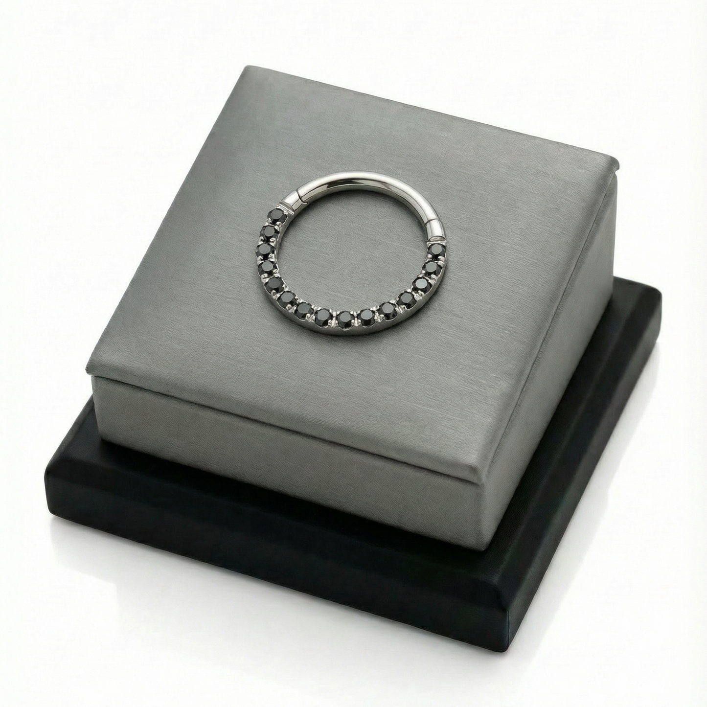 
                  
                    Argola com Zircónias Frontais – Clicker em Titânio ASTM
                  
                