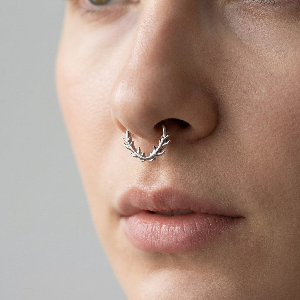 argola espinhos titanio