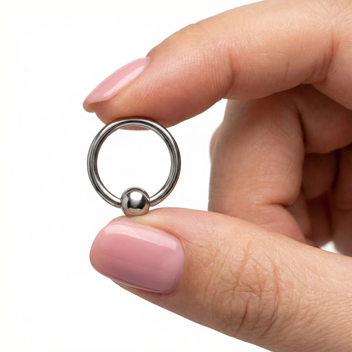 argola fechada em titanio