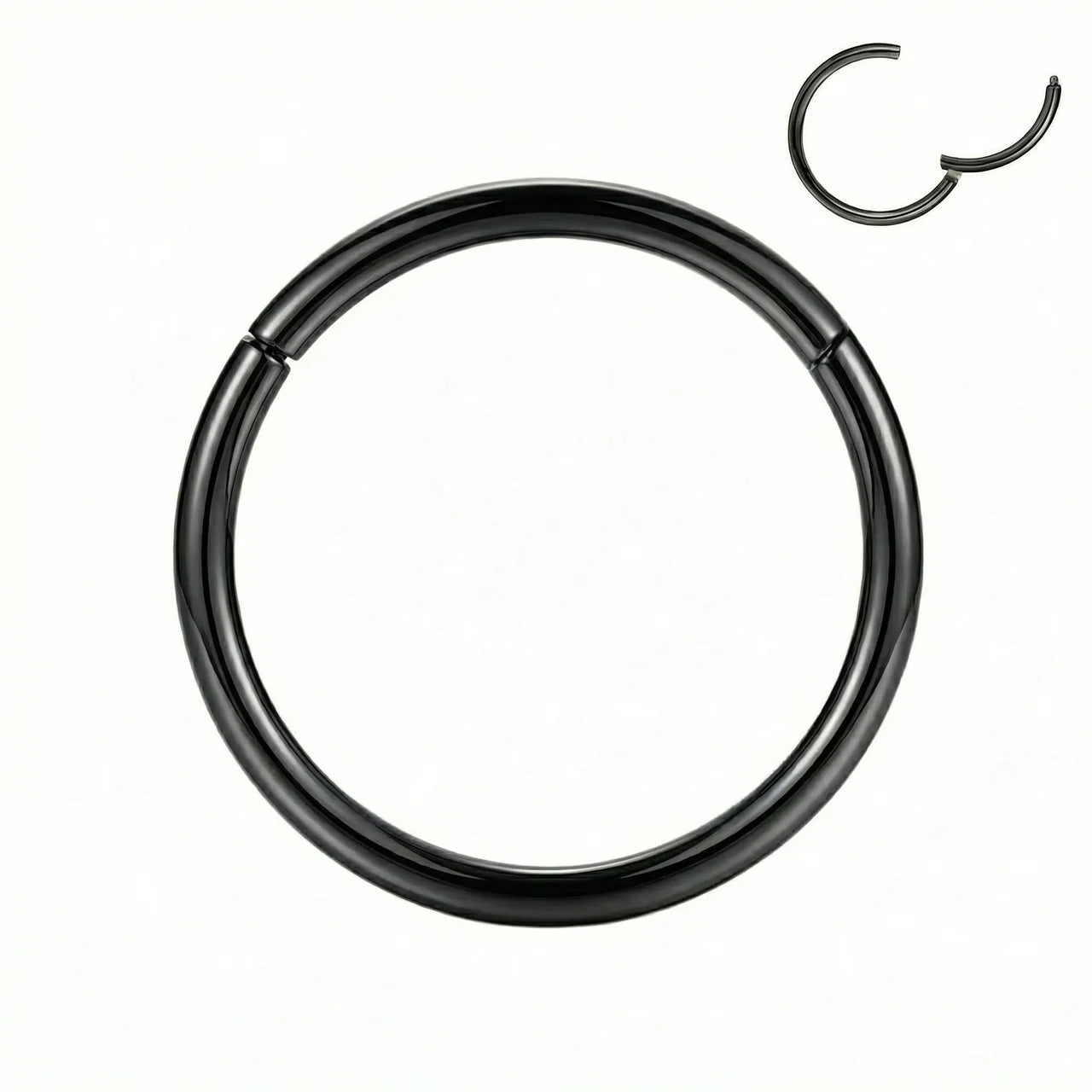 argola em titanio pvd black