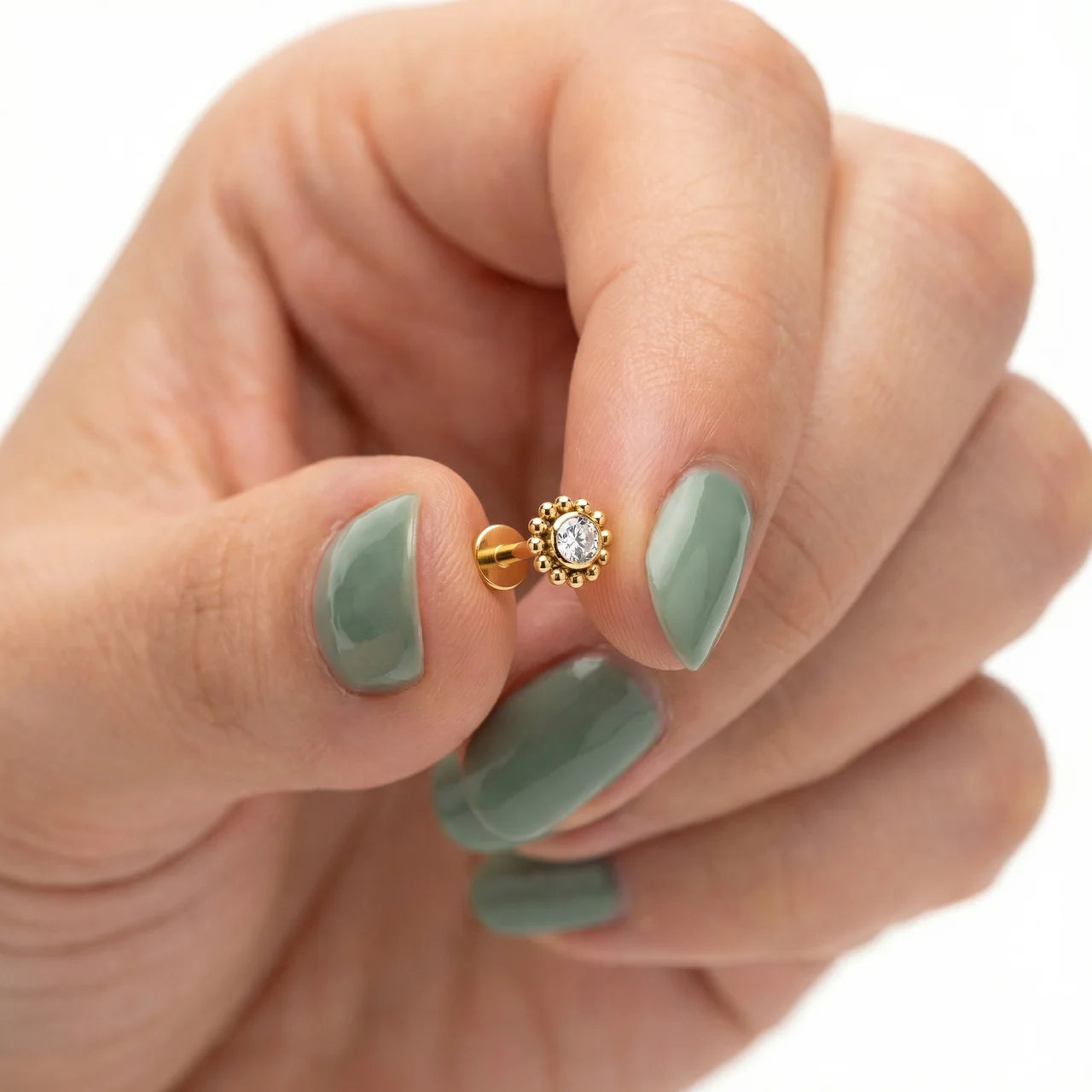 
                  
                    Labret Floral c/ Zircónia gold
                  
                