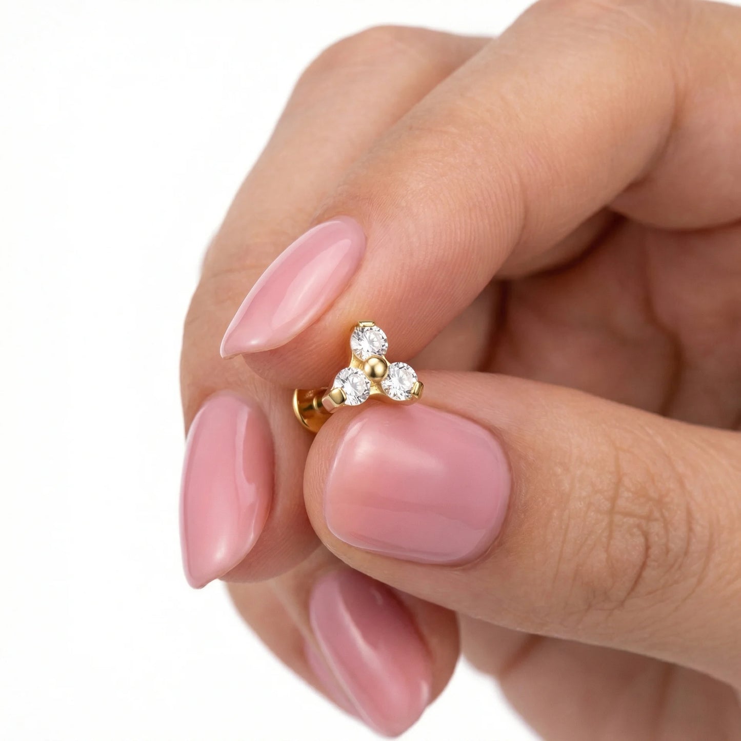 
                  
                    labret trinity com zirónias pvd gold
                  
                