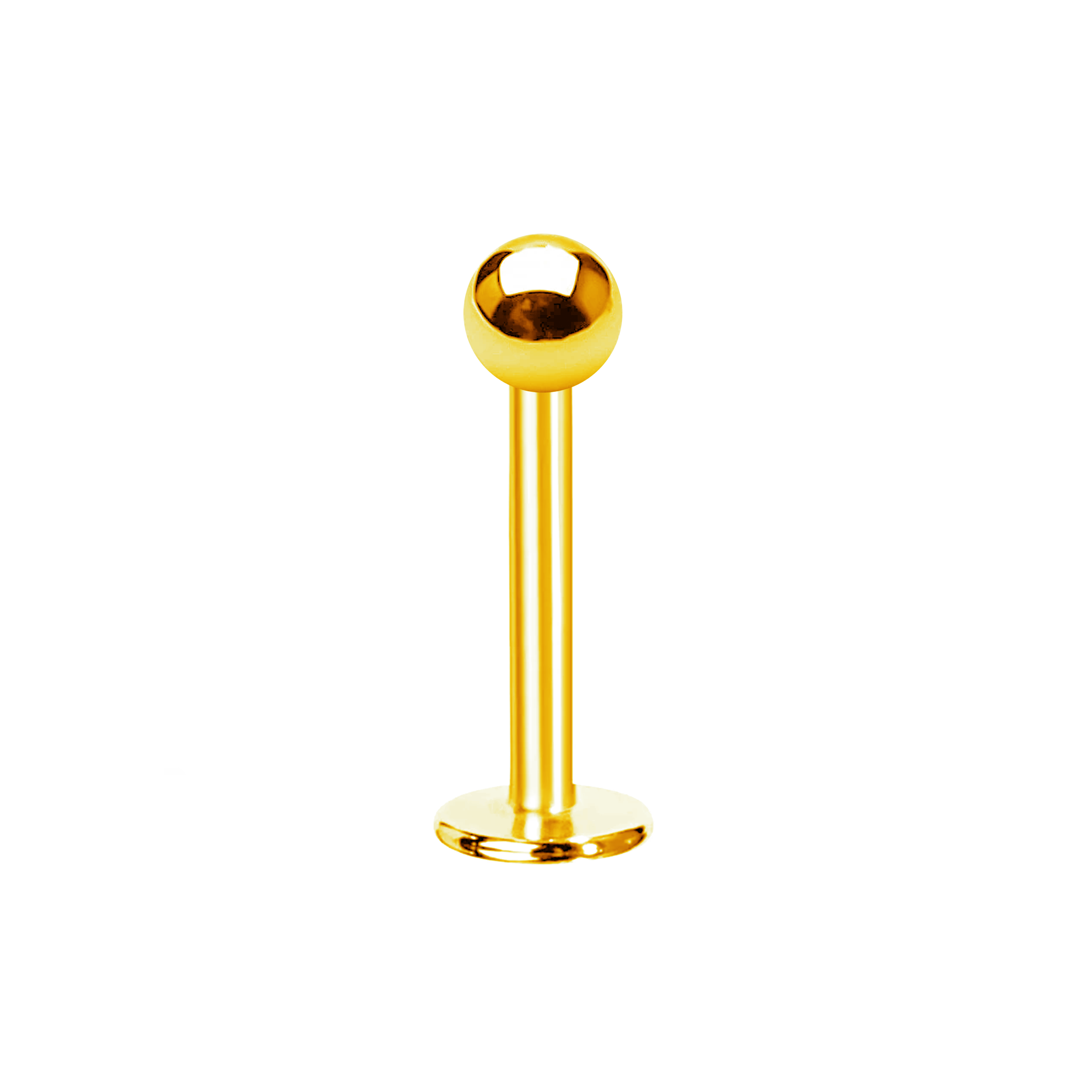 Labret c/ Bola Rosca Interna Titânio ASTM Gold