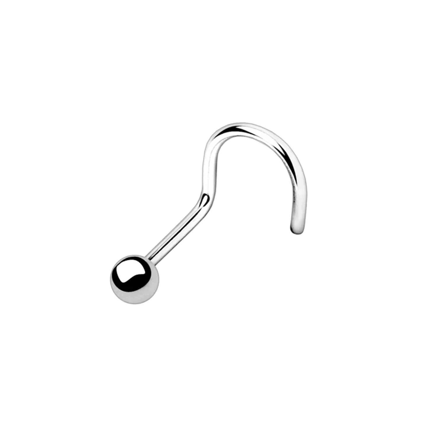 Piercing para nariz com bola em Titânio ASTM hipoalergênico